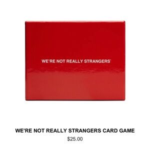 We’re Not Really Strangers Original Game